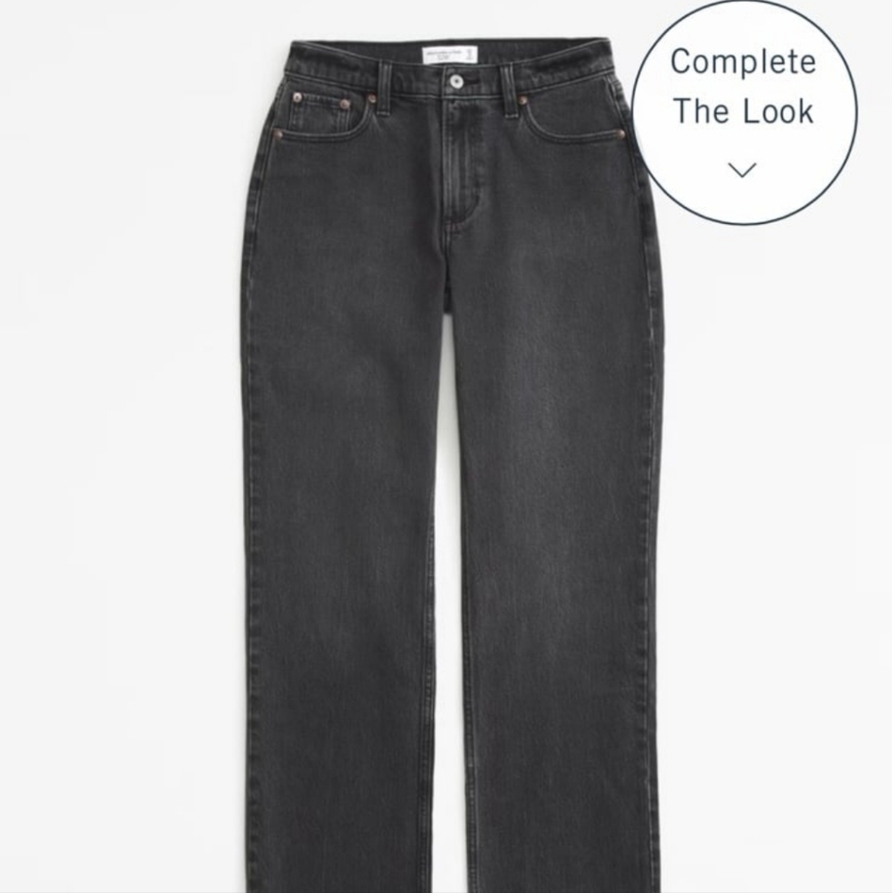 Abercrombie Low Rise Baggy Jeans curve love